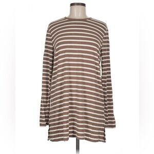 Old Navy Brown and White Striped Tunic